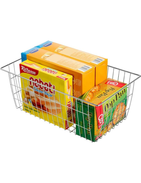 Cestas de Almacenamiento de Alambre SANNO, Juego de 2, 39.9x20.1x13cm Cestas de Almacenamiento de Alambre SANNO, Juego de 2, 39.9x20.1x13cm