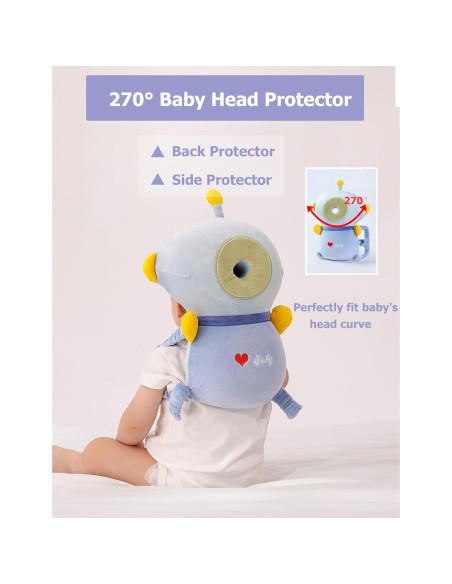 Mochila Protectora de Cabeza para Bebés JunNeng Astronauta Azul Mochila Protectora de Cabeza para Bebés JunNeng Astronauta Azul