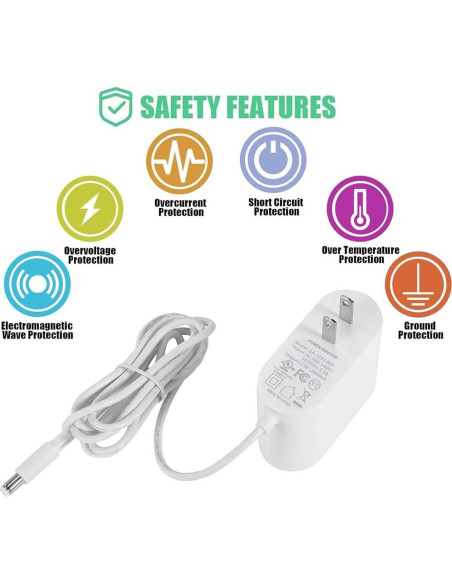 Adaptador de Alimentación Wefomey 12V 2A 24W CA-CC UL Adaptador de Alimentación Wefomey 12V 2A 24W CA-CC UL