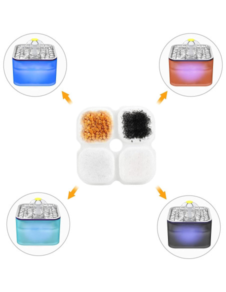 Filtros de Reemplazo para Fuente de Agua para Gatos Wonder Creature - Paquete de 6 Filtros de Reemplazo para Fuente de Agua para Gatos Wonder Creature - Paquete de 6