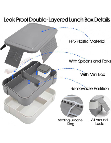 Bolsa de Almuerzo PainZieteg con Caja Bento y Termo 0.3L Bolsa de Almuerzo PainZieteg con Caja Bento y Termo 0.3L