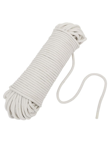 Cuerda de Algodón Natural KEILEOHO 6mm 50 Metros Resistente