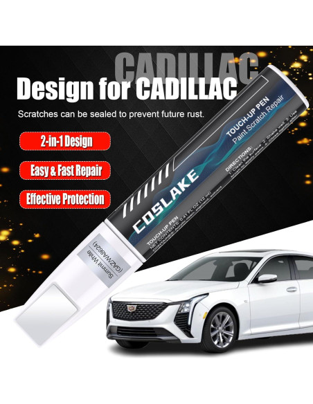 Pintura de Retoque COSLAKE Plata Metálica para Cadillac 12ml Pintura de Retoque COSLAKE Plata Metálica para Cadillac 12ml