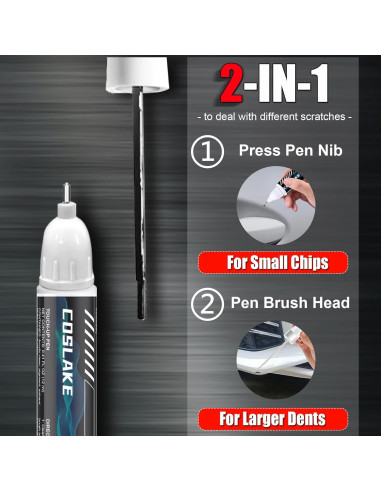 Pintura de Retoque COSLAKE Plata Metálica para Cadillac 12ml