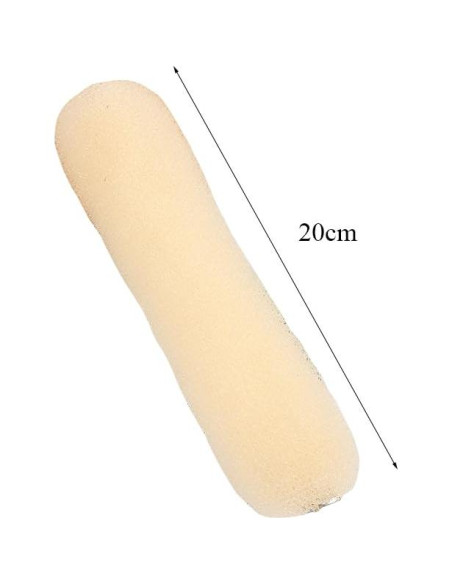 2 Donas de Pelo Beige SYBL 20cm Suave para Recogidos 2 Donas de Pelo Beige SYBL 20cm Suave para Recogidos