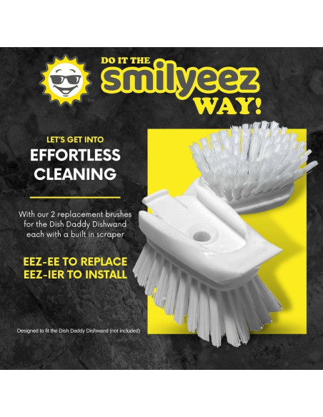 Recargas de Cepillo Smilyeez para Mango Dish Daddy - 2 Piezas Recargas de Cepillo Smilyeez para Mango Dish Daddy - 2 Piezas