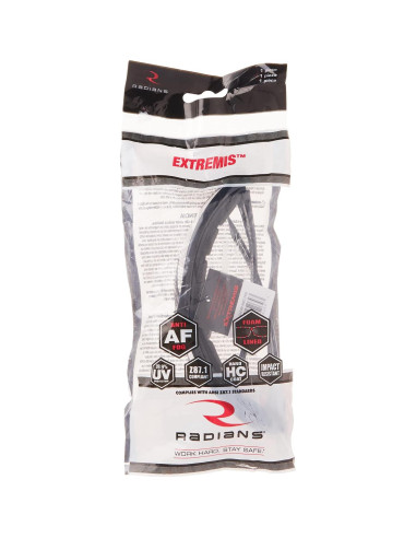 Gafas de Seguridad Radians XT1-11 Marco Negro Lente Claro