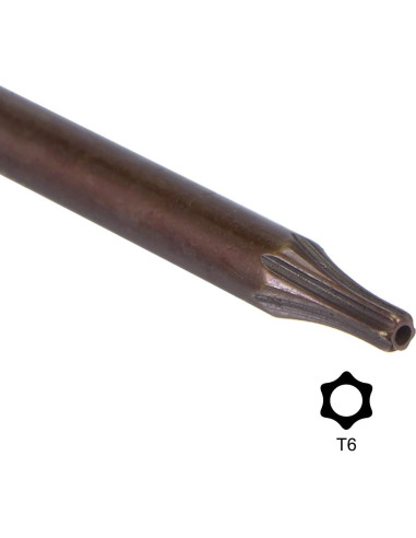 Llave Torx T6 uxcell a Prueba de Manipulación 68 mm 2 Pcs