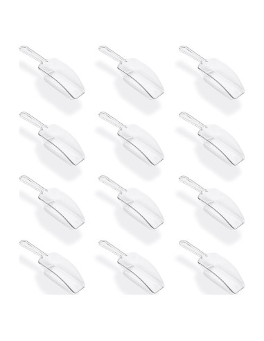 Cucharas de Acrílico Transparentes Super Z Outlet - 12 Unidades