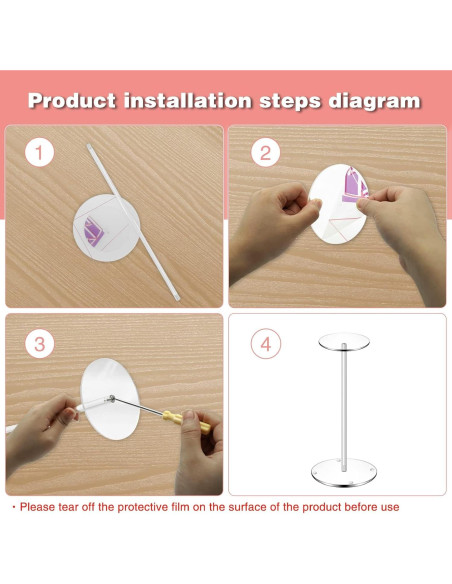 Soporte de Exhibición Acrílico Hdkwby 2 Paquete 30cm Soporte de Exhibición Acrílico Hdkwby 2 Paquete 30cm