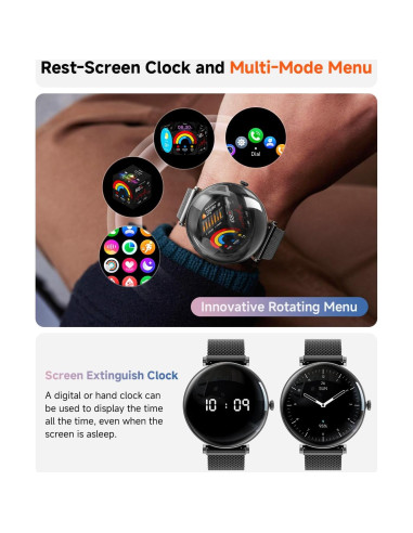 Reloj Inteligente Hwagol para Mujeres 1.43" AMOLED IP68