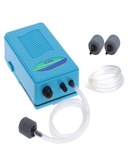 Bomba de Aire Portátil para Acuario Lamilla 75-227L con Accesorios Bomba de Aire Portátil para Acuario Lamilla 75-227L con Accesorios