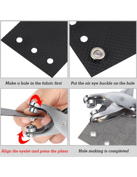 Kit de Ojetes Metálicos Mudder 301 Piezas 6.35 mm Bronce Kit de Ojetes Metálicos Mudder 301 Piezas 6.35 mm Bronce