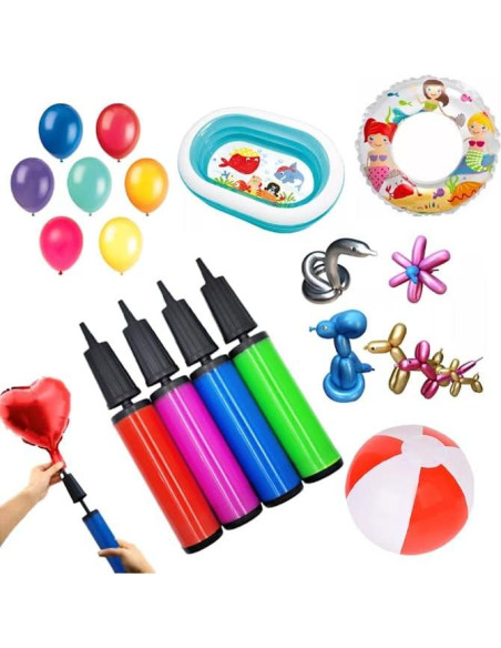 Bomba de Aire Manual Chochkees Doble Acción para Globos - 2 Piezas Bomba de Aire Manual Chochkees Doble Acción para Globos - 2 Piezas