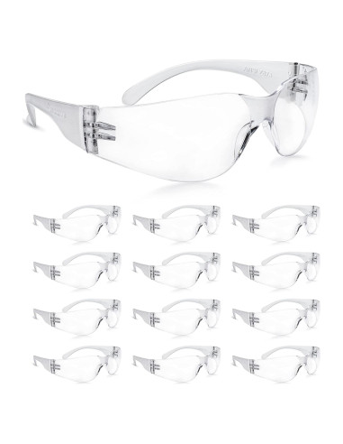 Gafas de Seguridad Amoolo Transparentes Paquete de 24