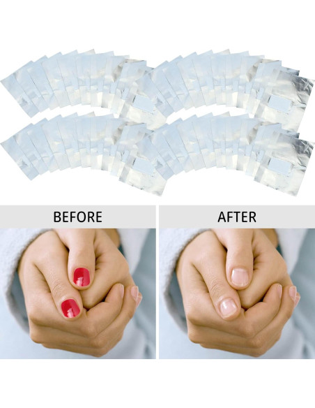 50 Piezas Removedor de Esmalte de Uñas en Gel FOHOLA 50 Piezas Removedor de Esmalte de Uñas en Gel FOHOLA