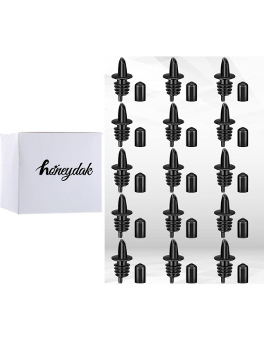 Vertedores de Botellas de Licor y Jarabe Honeydak - 30 Pcs