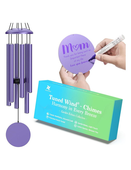 Campanas de Viento Moradas MarcoBambu 93.98 cm Musicales Campanas de Viento Moradas MarcoBambu 93.98 cm Musicales