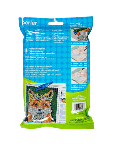 Kit de Patrones Perler Beads Zorro Floral 3500 Piezas
