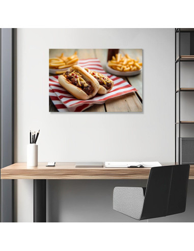 Impresión en Lienzo Perro Caliente 61x91.4 cm Decoración