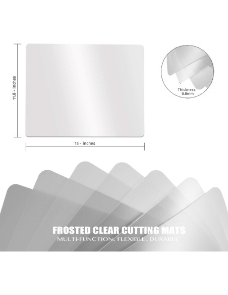 Tablas de Cortar Flexibles Fotouzy, Set de 4, 38 x 30.5 cm, Sin BPA Tablas de Cortar Flexibles Fotouzy, Set de 4, 38 x 30.5 cm, Sin BPA