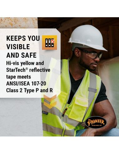 Chaleco de Seguridad SureWerx Hi Vis X-Large 8 Bolsillos
