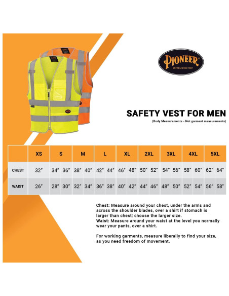 Chaleco de Seguridad SureWerx Hi Vis X-Large 8 Bolsillos Chaleco de Seguridad SureWerx Hi Vis X-Large 8 Bolsillos