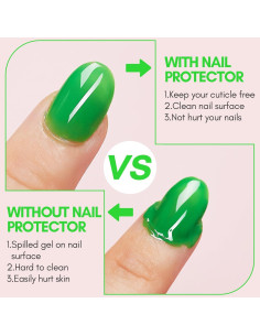 Makartt 100pcs Protectores de Uñas para Manicura DIY 2