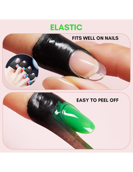 Makartt 100pcs Protectores de Uñas para Manicura DIY Makartt 100pcs Protectores de Uñas para Manicura DIY