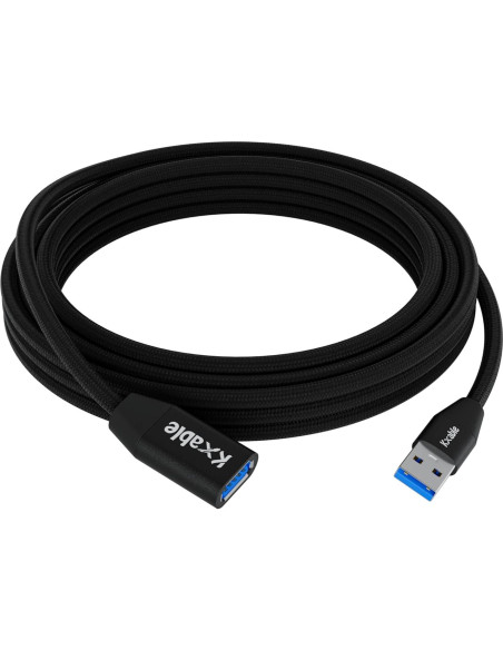 Cable de Extensión USB 3.0 Kxable 30cm (2 Paquete) Trenzado Cable de Extensión USB 3.0 Kxable 30cm (2 Paquete) Trenzado