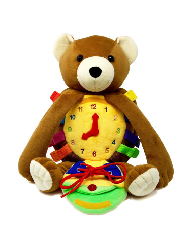 Mochila de Peluche Oso Billy Buckle Toys 33cm para Niños