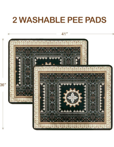 Almohadillas Lavables para Perros Qeils 91.4x104.1cm Paquete 2