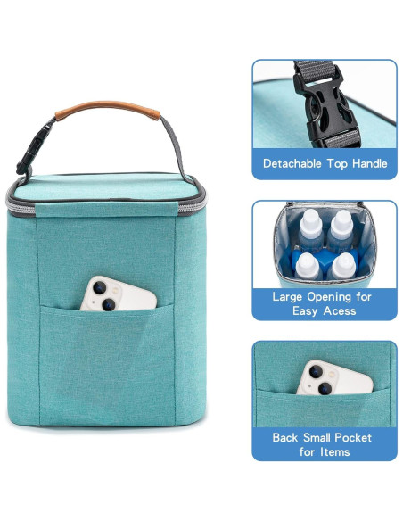 Bolsa Enfriadora BABEYER Aqua para 4 Biberones 266 ml Bolsa Enfriadora BABEYER Aqua para 4 Biberones 266 ml
