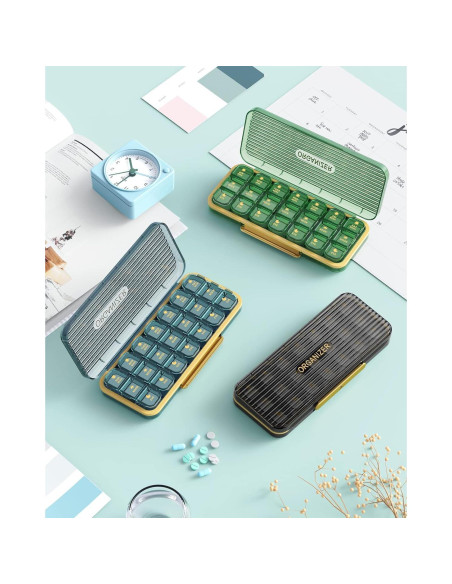 Organizador de Pastillas Semanal Acedada 3 Veces al Día - 7 Días