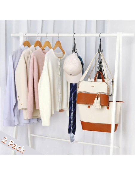 Organizador de Bolsos TOPIA HANGER 2-Pack Metal Negro