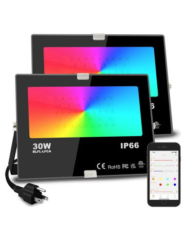 Luz de Inundación LED MELPO 30W RGBW 3000LM IP66