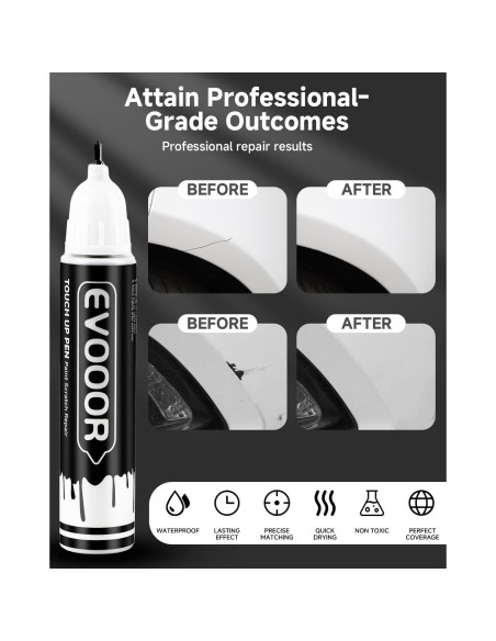 Pintura de Retoque EVOOOR Aurora Perla Negra 11.8 ml 2 en 1 Pintura de Retoque EVOOOR Aurora Perla Negra 11.8 ml 2 en 1