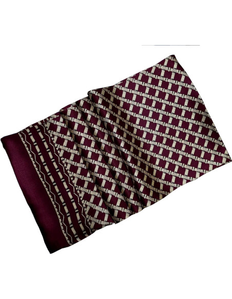 Bufanda de Seda 100% Ellettee 28x160 cm Hombre Lujo Bufanda de Seda 100% Ellettee 28x160 cm Hombre Lujo