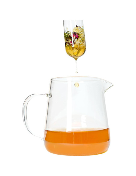 Infusores de Té de Vidrio 2 Pcs Werduoland con Tapa de Corcho Infusores de Té de Vidrio 2 Pcs Werduoland con Tapa de Corcho
