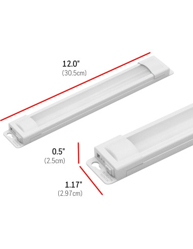 Luz LED Bajo Gabinete UltraPro 30.48 cm Enchufable 375 Lúmenes