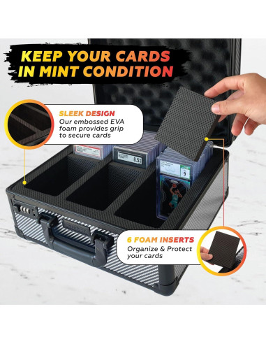 Caja de Almacenamiento de Tarjetas Clasificadas Panopply 120 - Fibra de Carbono