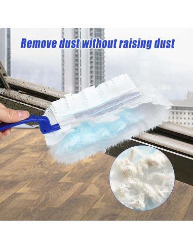 Recargas de Plumero Desechables Elesunory 100 Pcs Azul