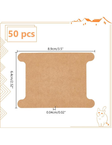 Organizador de Bobinas de Cinta PH PandaHall 50 Unidades 8.9x6.4cm