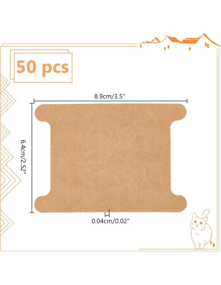 Organizador de Bobinas de Cinta PH PandaHall 50 Unidades 8.9x6.4cm Organizador de Bobinas de Cinta PH PandaHall 50 Unidades 8.9x6.4cm