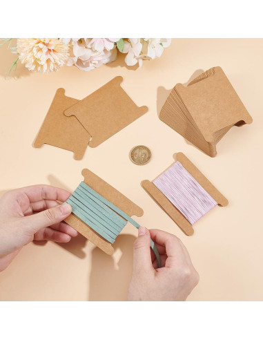 Organizador de Bobinas de Cinta PH PandaHall 50 Unidades 8.9x6.4cm
