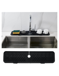 Protector de Salpicaduras de Silicona Chiczam 61cm Negro