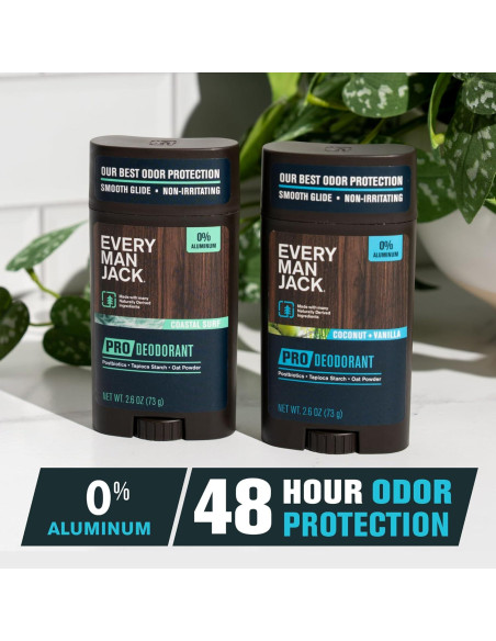 Desodorante Pro Every Man Jack 74.9 g - Coco y Vainilla - 48 Horas Desodorante Pro Every Man Jack 74.9 g - Coco y Vainilla - 48 Horas