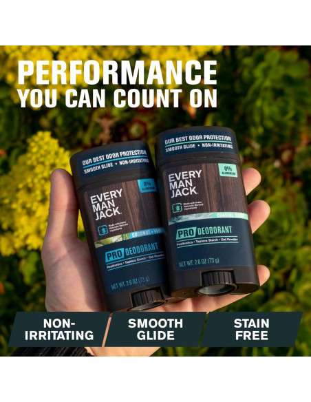 Desodorante Pro Every Man Jack 74.9 g - Coco y Vainilla - 48 Horas Desodorante Pro Every Man Jack 74.9 g - Coco y Vainilla - 48 Horas