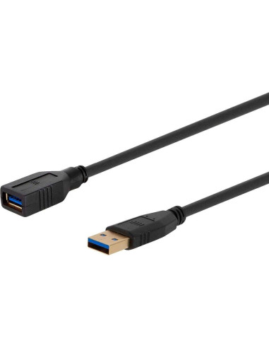 Cable USB 3.0 Monoprice Tipo-A Femenino 1.83m Negro 32AWG