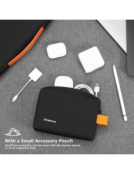 Funda para Laptop NIDOO 13-14" Resistente al Agua Negro Funda para Laptop NIDOO 13-14" Resistente al Agua Negro